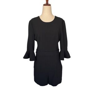 Black Halo Brooklyn Playsuit Romper Jumpsuit in Black Size 6